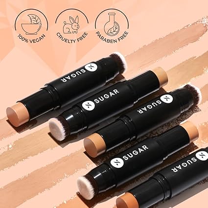 SUGAR Cosmetics Ace Of Face Matte Foundation Stick with In-Built Brush