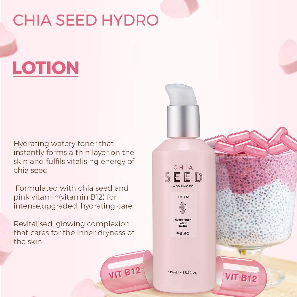 The Face Shop Chia Seed Hydro Lotion enriched with Vitamin B12
