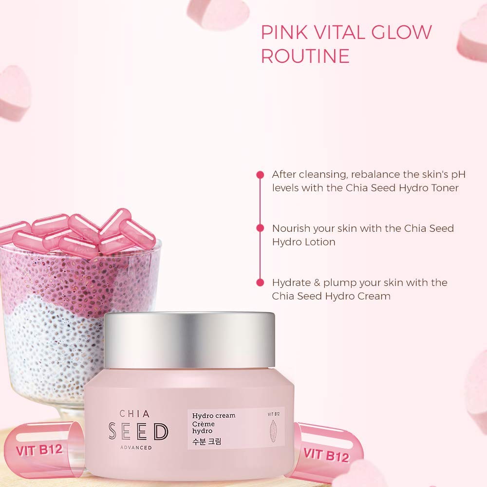 The Face Shop Chia Seed Hydro Cream with Vitamin B12 & Chia Seeds