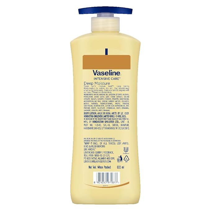 Vaseline Intensive Care Deep Moisture Nourishing Body Lotion 600 ml