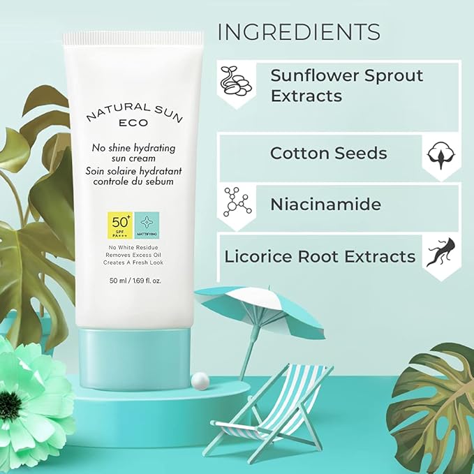 The Face Shop Hydrating Sunscreen SPF 50+ PA++++ : Korean, Matte Finish & No White Cast (50ml)