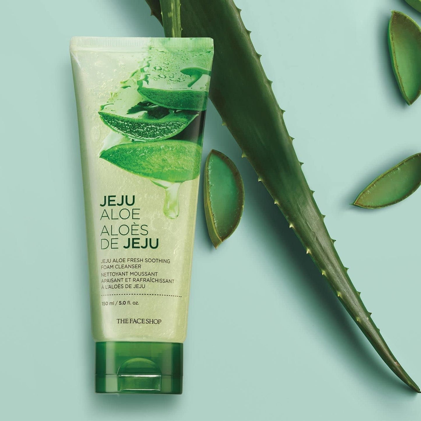 The Face Shop Jeju Aloe Fresh Soothing Foam Cleanser