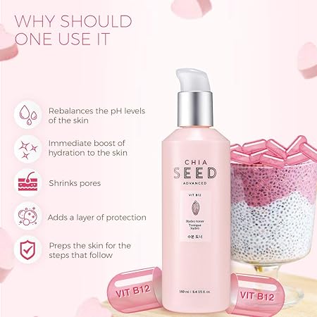 The Face Shop Chia Seed Hydro Toner, 160 ml