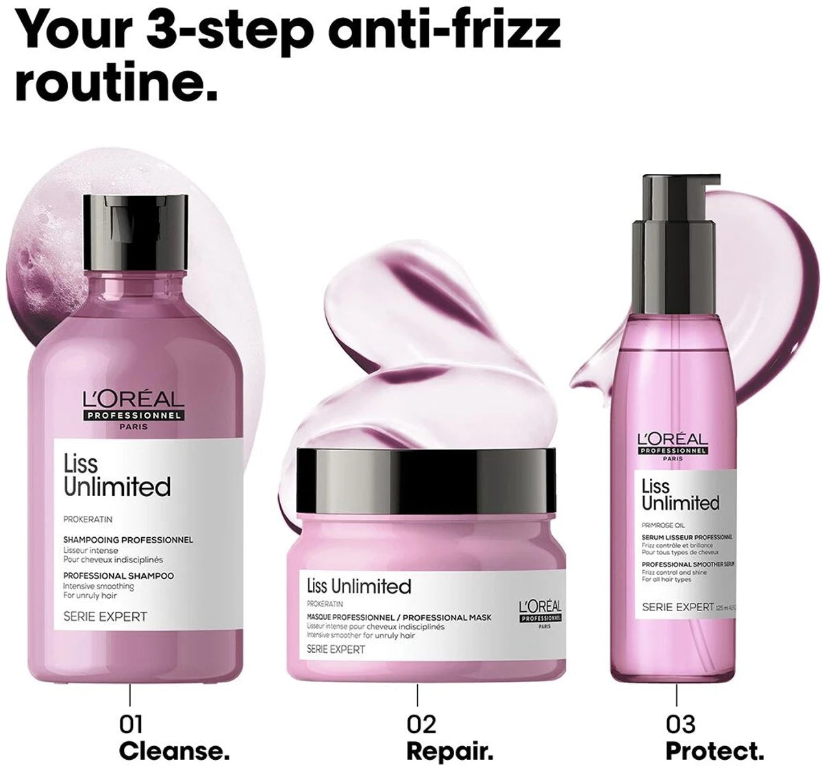 L'Oréal Professionnel Liss Unlimited Mask for Frizzy & Unruly Hair | With Pro-Keratin (250 ml)