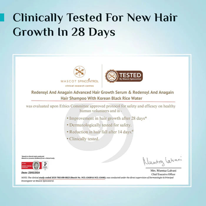 3% Redensyl, 4% Anagain & 5% Capilia Stem Cell Complex Advanced Hair Growth Serum