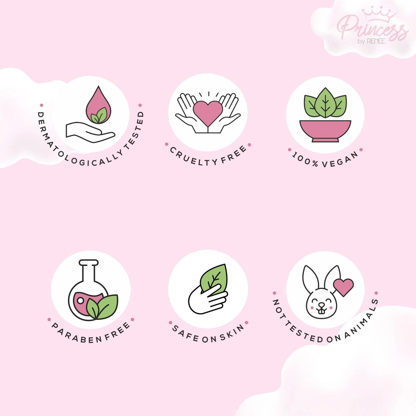 RENEE Princess Snowball Pink Lip Balm