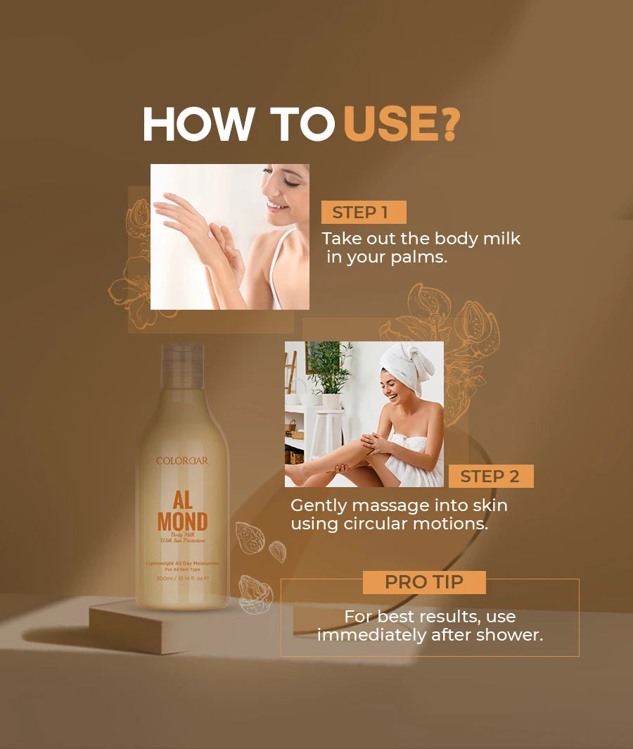 Colorbar Almond Body Milk, 300 ml