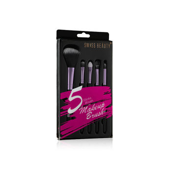 Swiss Beauty Makeup Brush Set of 5 - Pink (5 pcs)