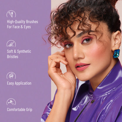 Swiss Beauty Makeup Brush Set of 5 - Pink (5 pcs)