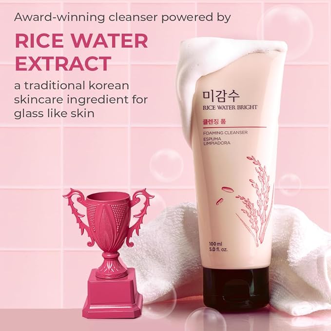 The Face Shop Rice Water Bright Foaming Face Wash 100ml (Pack of 1)