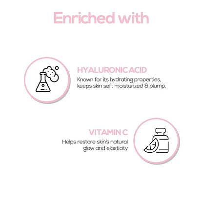 RENEE Glowscreen Spf 50 Sunscreen Spray - 50ml, Pa++++ for Uva & Uvb Protection, Enriched With Hyaluronic Acid & Vitamin C| Lightweight, Non Greasy, Quick Absorbing With No White Cast