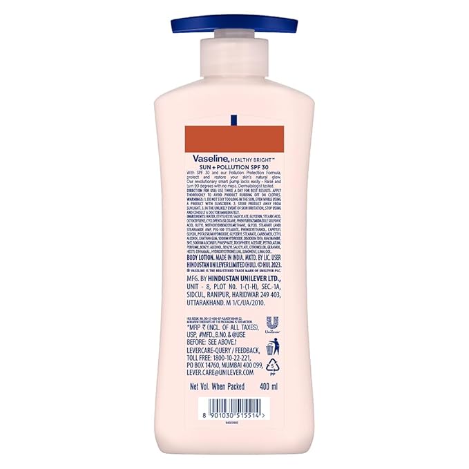 Vaseline Healthy Bright Sun Protection Body Lotion SPF 30