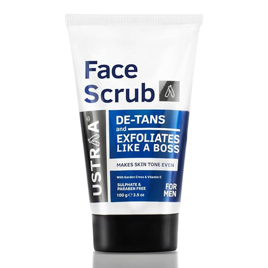 Ustraa Face Scrub -100g - De-Tan Face scrub for men
