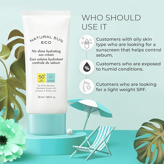 The Face Shop Hydrating Sunscreen SPF 50+ PA++++ : Korean, Matte Finish & No White Cast (50ml)