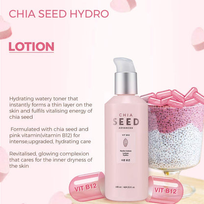 The Face Shop Chia Seed Hydro Lotion enriched with Vitamin B12