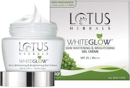 Lotus Herbals Whiteglow Gel Cream 60g, Deep Moisturising Cream