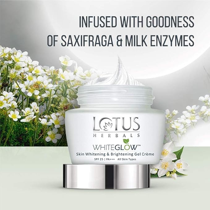 Lotus Herbals Whiteglow Gel Cream 60g, Deep Moisturising Cream