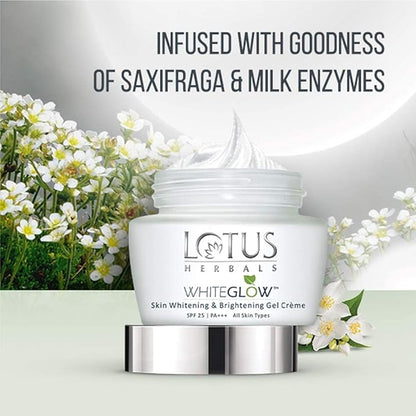Lotus Herbals Whiteglow Gel Cream 60g, Deep Moisturising Cream