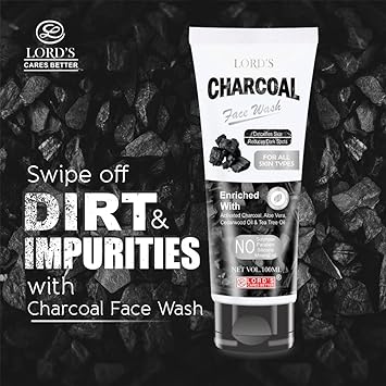 Lords Charcoal Face Wash with Activated Charcoal