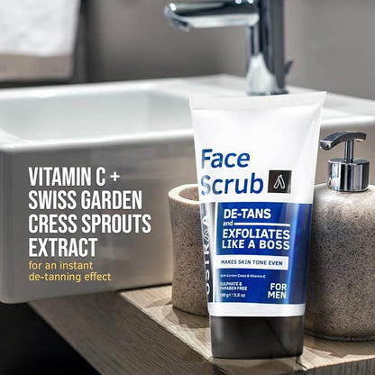 Ustraa Face Scrub -100g - De-Tan Face scrub for men