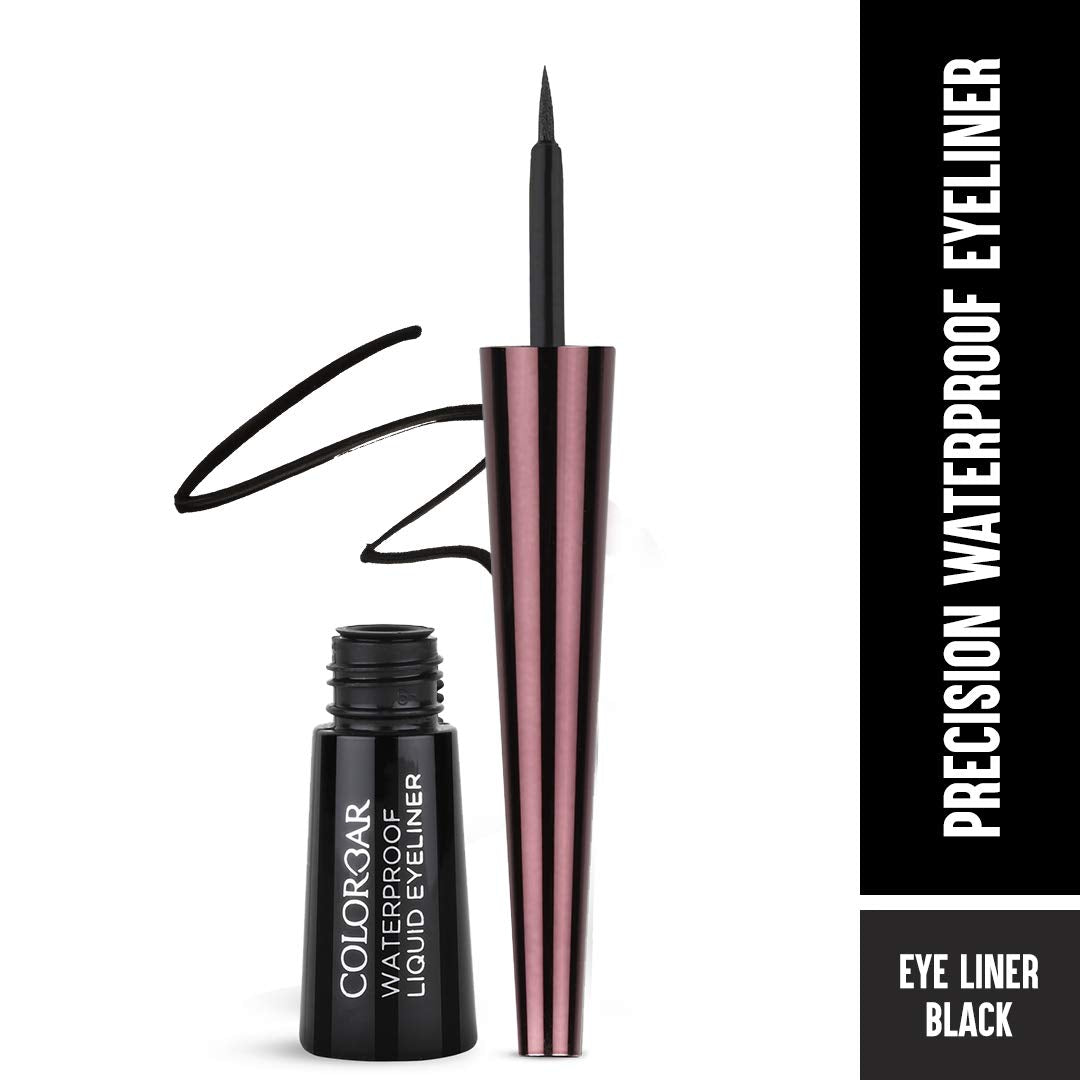 Colorbar Waterproof Opaque Liquid Eyeliner Opaque Finish - Black