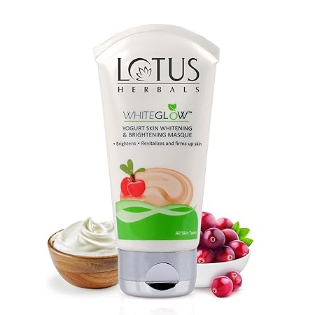 Lotus Herbals White Glow Yogurt Skin Whitening and Brightening Masque,