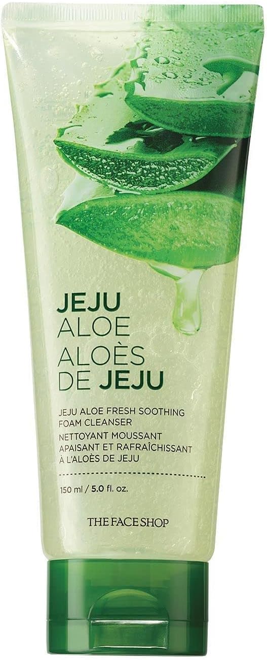 The Face Shop Jeju Aloe Fresh Soothing Foam Cleanser