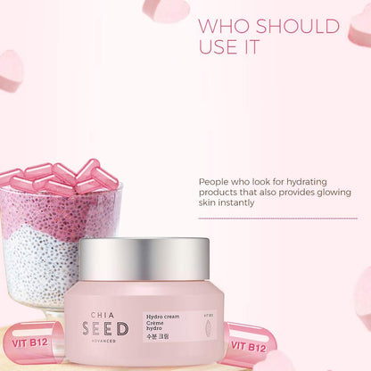 The Face Shop Chia Seed Hydro Cream with Vitamin B12 & Chia Seeds