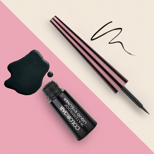 Colorbar Waterproof Opaque Liquid Eyeliner Opaque Finish - Black