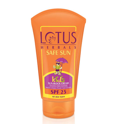Lotus Herbals Safesun Kids Sun Block Cream Spf,25 50G