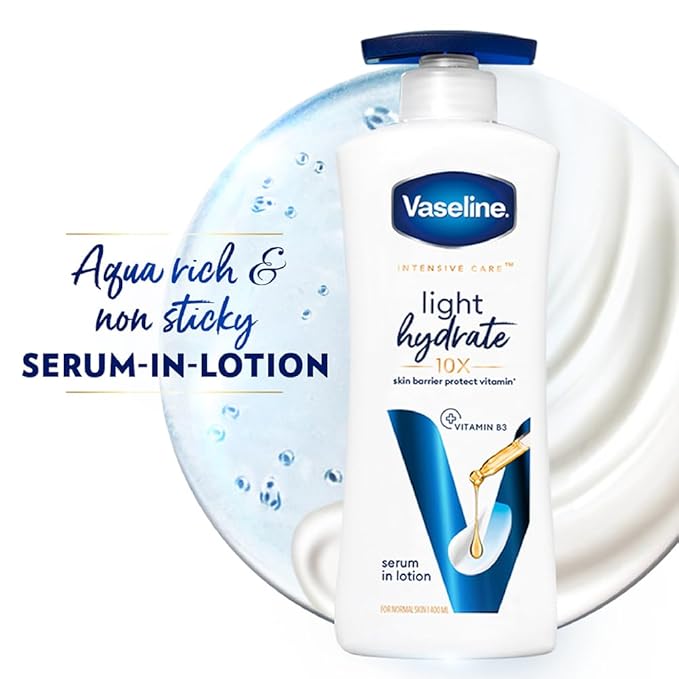 Vaseline Light Hydrate Serum In Lotion, 400 ml