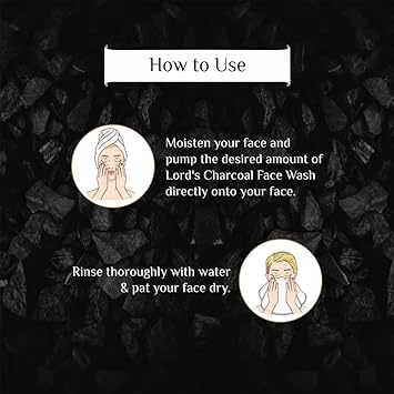 Lords Charcoal Face Wash with Activated Charcoal