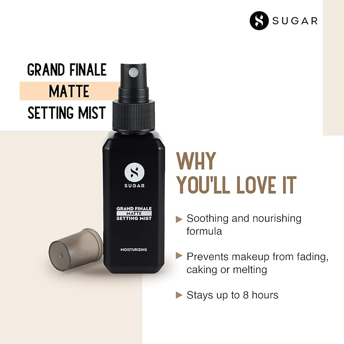 SUGAR Cosmetics - Grand Finale - Matte Setting Mist - 50 ml