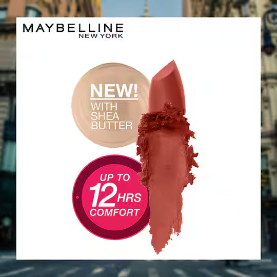 Maybelline New York Color Sensational Creamy Matte Lipsticks 506 TOASTED BROWN