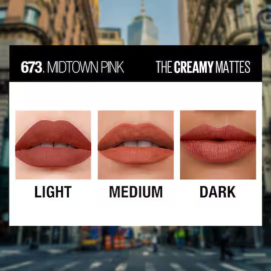 Maybelline New York Color Sensational Creamy Matte Lipsticks 506 TOASTED BROWN
