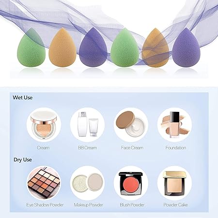 Finger Puff, 5 Pcs Mini Makeup Puff