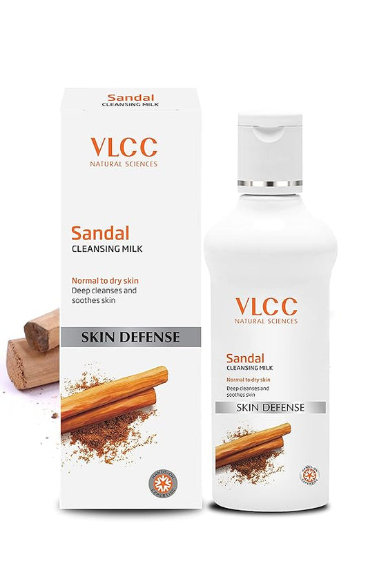 VLCC Sandal Cleansing Milk - 100ml - Deep Cleanses