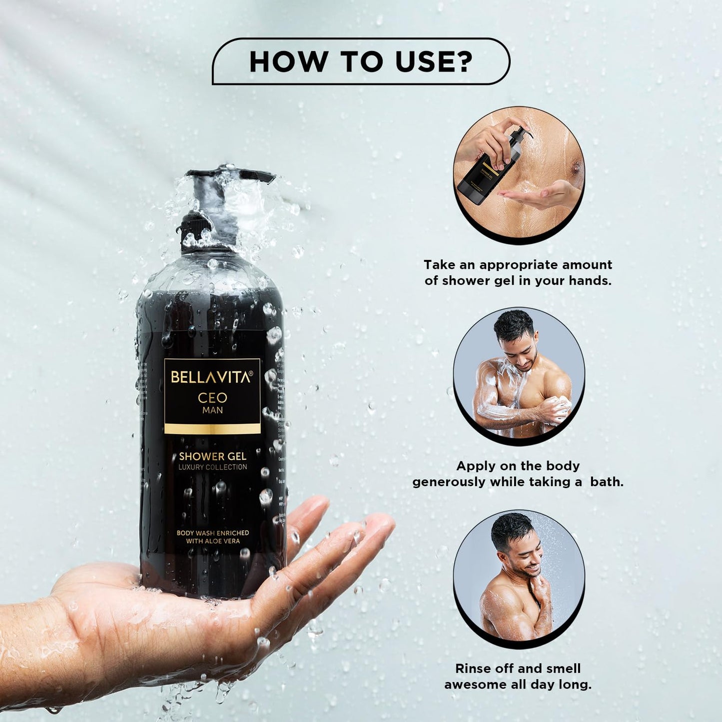 Bella Vita Luxury CEO MAN Body Wash Shower Gel for Men