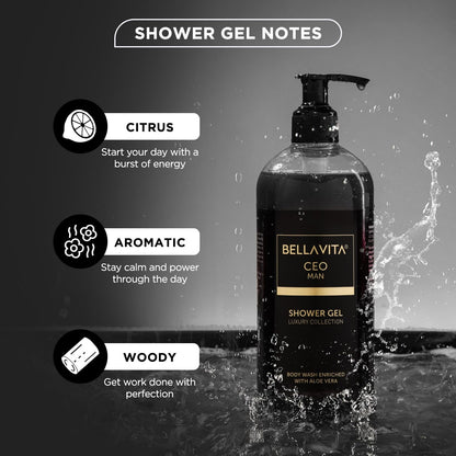 Bella Vita Luxury CEO MAN Body Wash Shower Gel for Men