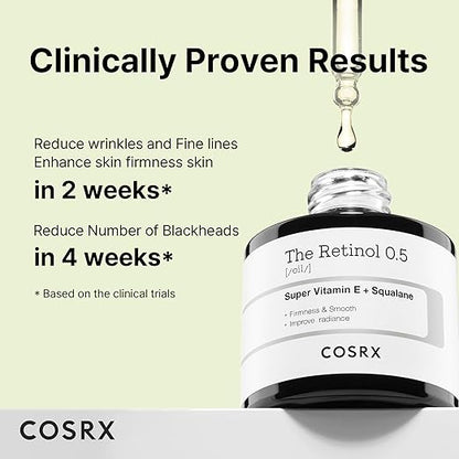 Cosrx Retinol 0.5 Oil 20mL | Anti-aging Serum with 0.5% Retinoid Treatment for Face