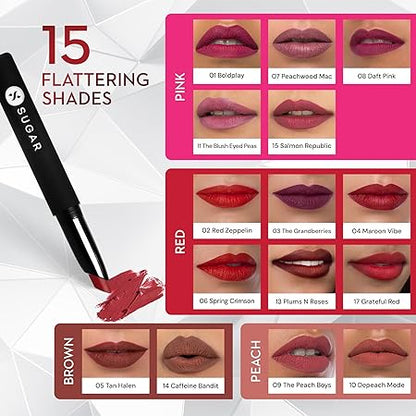 SUGAR Matte Attack Transfer Proof Lipstick with Avocado Oil 2 g