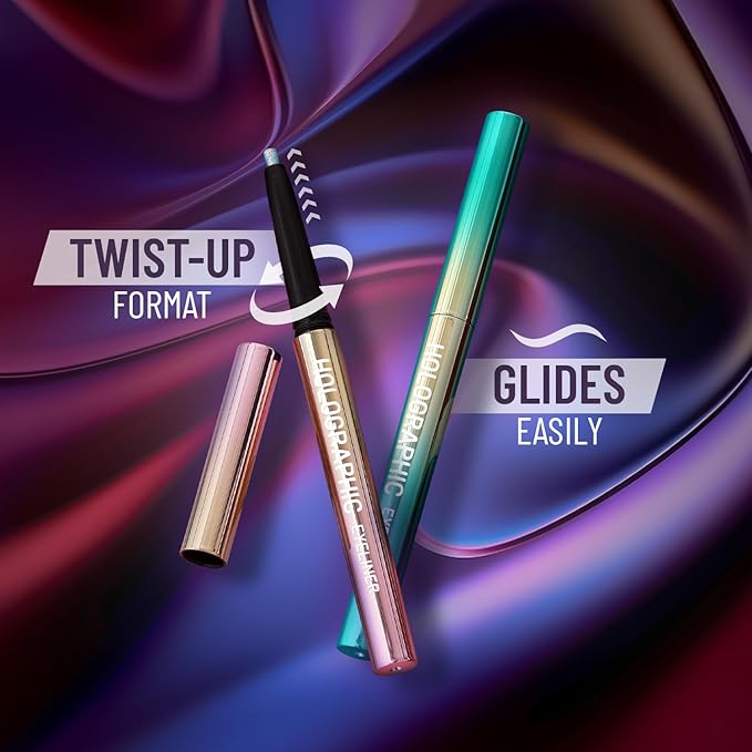SWISS BEAUTY Holographic Shimmery Pencil Eyeliner | Waterproof, Smudge Proof, Long Lasting Eyeliner With Easy Application