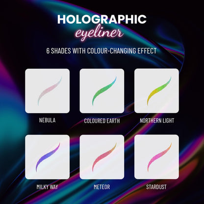 SWISS BEAUTY Holographic Shimmery Pencil Eyeliner | Waterproof, Smudge Proof, Long Lasting Eyeliner With Easy Application