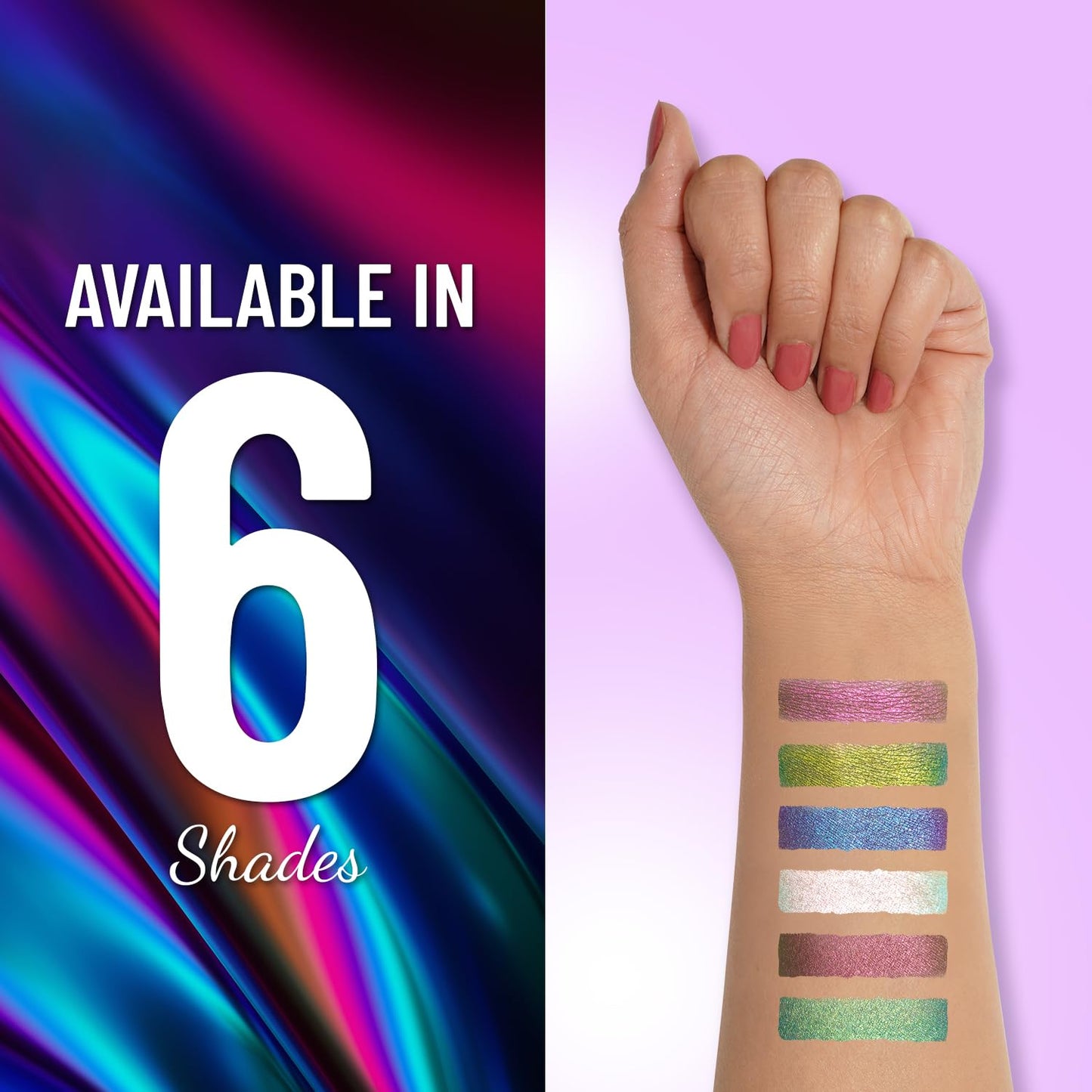 SWISS BEAUTY Holographic Shimmery Pencil Eyeliner | Waterproof, Smudge Proof, Long Lasting Eyeliner With Easy Application