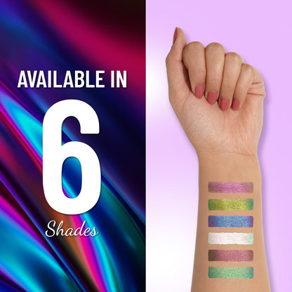 SWISS BEAUTY Holographic Shimmery Pencil Eyeliner | Waterproof, Smudge Proof, Long Lasting Eyeliner With Easy Application