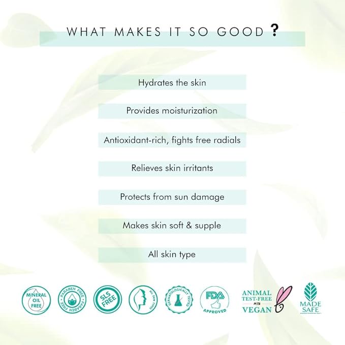 mCaffeine Green Tea Hydrating Face Serum for Glowing Skin with Vitamin C & Hyaluronic Acid | Reduces Dark Spots, Pigmentation & Prevents Sun Damage | For Men & Women | 72 Hrs Hydration