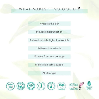 mCaffeine Green Tea Hydrating Face Serum for Glowing Skin with Vitamin C & Hyaluronic Acid | Reduces Dark Spots, Pigmentation & Prevents Sun Damage | For Men & Women | 72 Hrs Hydration