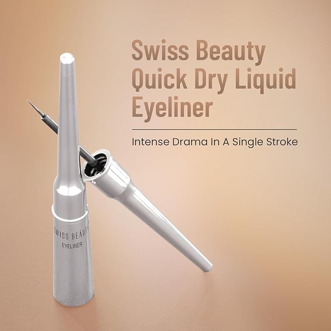 SWISS BEAUTY Eyeliner, Eye MakeUp, Black