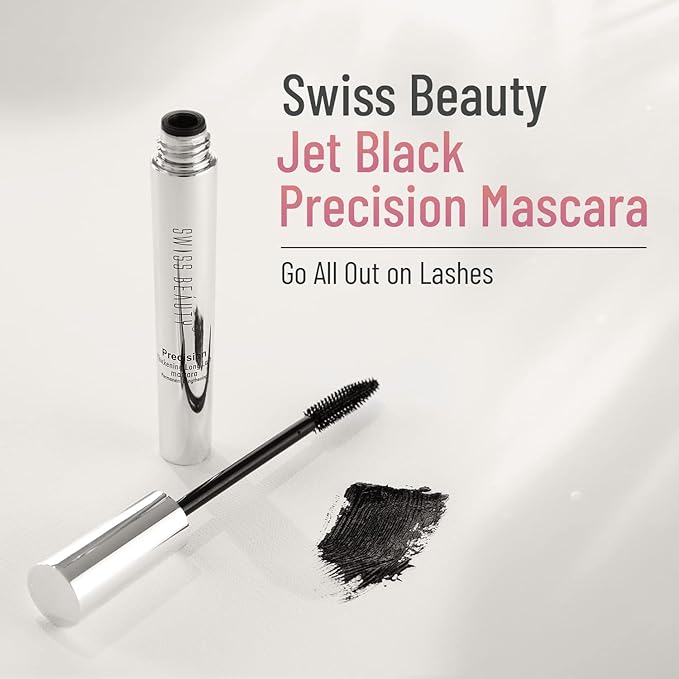 Swiss Beauty Waterproof Volume Mascara | Smudge Proof Curling Mascara For Eye Makeup | Jet Black