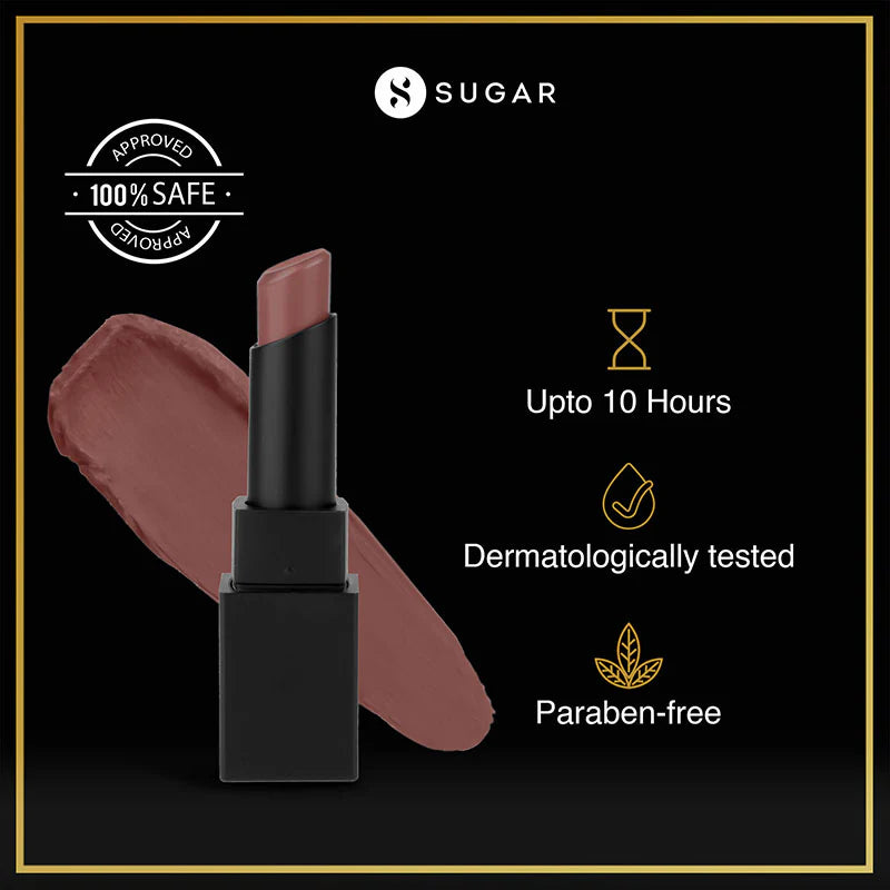 SUGAR Nothing Else Matter Longwear Lipstick  (Caramel Nude) (3.2g)